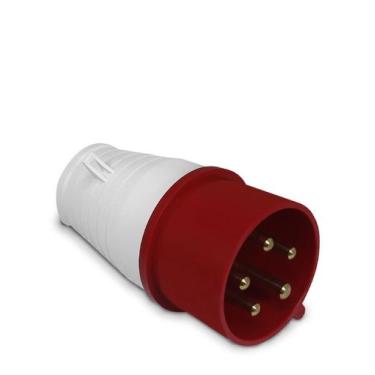 Imagem de Plugue Tomada Industrial 025 3P+T+N 6H 380VAC 32A Vermelho IP44 - Sibr
