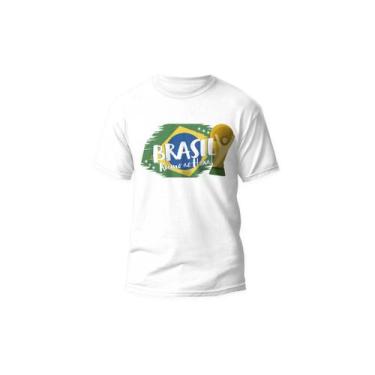 Imagem de Camiseta hexa brasil desenho branca - PRESENTEBRINDE, M