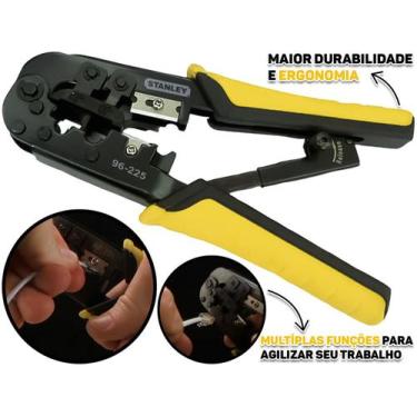 Imagem de Alicate Desencapador E Crimpador De Fios Cabos Elétricos Multiuso 3 Em