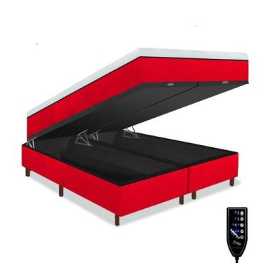 Imagem de Vama Box Baú e Colchão Magnético Massagedor - Therapy Life Basic, Verm