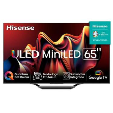 Imagem de Smart TV Hisense QLED Mini UHD 4K 65" Polegadas Frequência 144 Hz e Wi