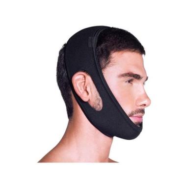 Imagem de Faixa Mandibular Anti-Ronco Apneia Neoprene Ajustável Kestal