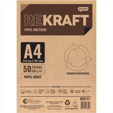 Imagem de Papel A4 200g Jandaia rekraft 50 folhas 