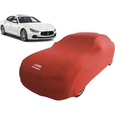 Imagem de Capa Automotiva Para Maserati Ghibli Tecido Helanca Lycra - Mz, Vermel
