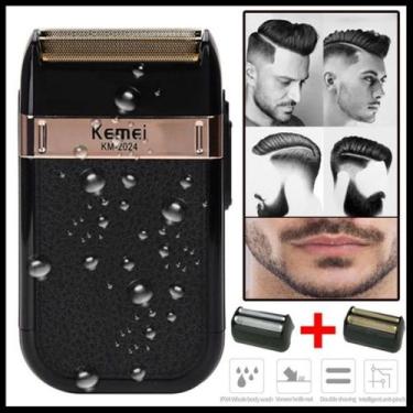 Imagem de Maquininha de Acabamento barba e pezinho Shaver kemei 2024 Bivolt, Biv