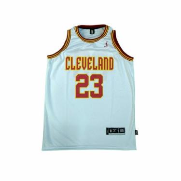 Imagem de Regata Basquete Masculina M10 Action Cleveland 23, Branco, GG