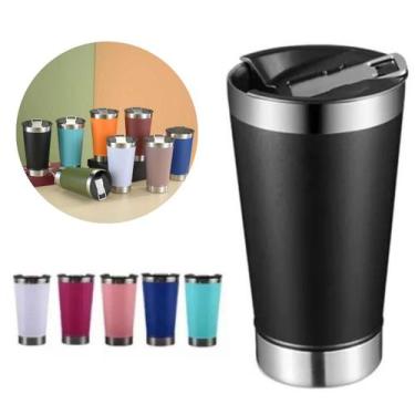Imagem de Caneca Térmica Com Tampa E Abridor De Garrafa 510ml Sortido Ideal Para