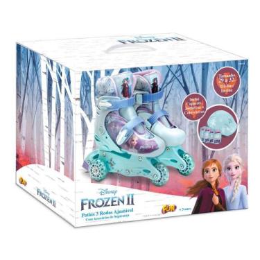 Imagem de Patins Frozen 3 Rodas 29 ao 32 com Acessórios-Fun Divirta-se