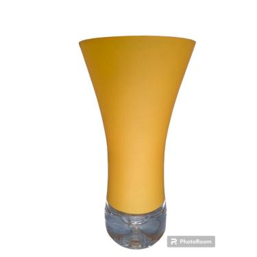 Imagem de Vaso de Vidro Colors Decorativo Laranja 26cm Espressione