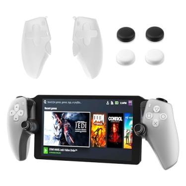 Imagem de FANPL Silicone Case for PlayStation Portal Left & Right Controller Grips, Soft Protective Cover for PS Portal Skin with 4 Thumb Grips (Clear)