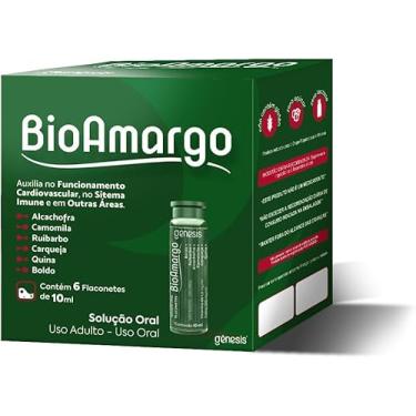 Imagem de Bio Amargo (Colina e Vitamina B6) 10ml 6 Flaconetes Gênesis (3)