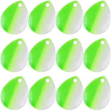 Imagem de 35 peças de lâminas giratórias coloridas Colorado kit de iscas para fabricação de iscas, lâminas de colher de pesca de rotação fácil para bricolage Spinner Spinnerbaits Walleye Rig água doce água