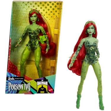 Imagem de Barbie Signature Poison Ivy Collector Doll with Posable Body, Iconic Outfit, & Accessories, DC Batman 85th Anniversary Collectible