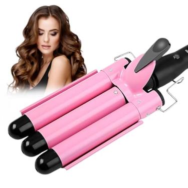 Imagem de Triondas Cacheador Onyon Modelador De Cachos Grosso 25mm Ondulador (Rosa)