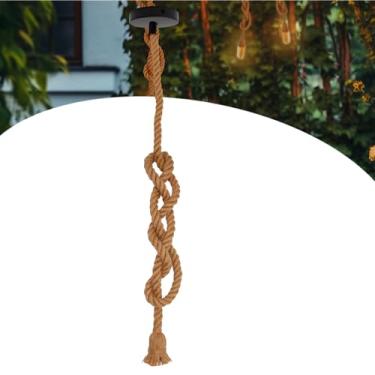 Imagem de Luminária Pendente Lustre Teto Corda Sisal Rústico 2m Lpcr21