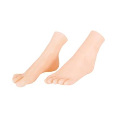 Imagem de Kokiya Pés modelo realista pvc manequim pés, multiuso, manequim pé exibição, criança falso modelo de pé para arte esboço sapato loja