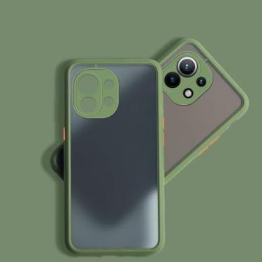 Imagem de Capa protetora à prova de choque, fosca e transparente para Xiaomi Mi 11 lite 4G 5G, capa de TPU fosca para Xiaomi Mi11 lite NE 5G, verde chá, para Mi 11 Ultra