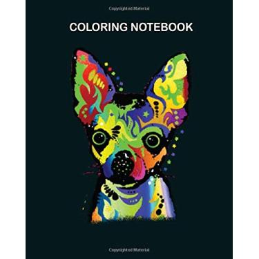 Imagem de Coloring Book: colorful abstract chihuahua cute pet lover dog 8 x 10 inches