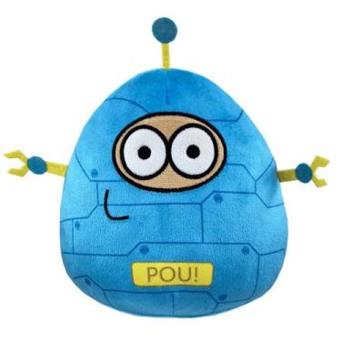 Imagem de Brinquedo de Pelúcia My Pet Alien Pou - 22cm - Colecionável, Vermelho