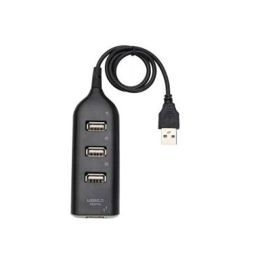 Imagem de Hub Usb 4 Portas 2.0 Preto 1 Entrada 4 Saídas - Lotus