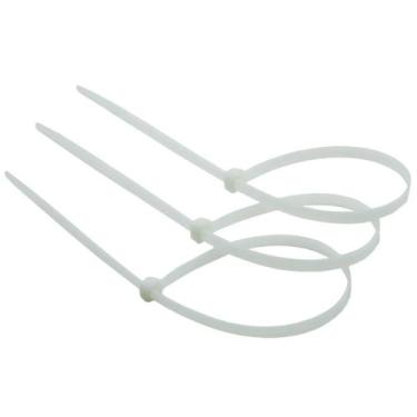 Imagem de Abraçadeira de Nylon Branca 2,50 x 150 mm com 100 Unidades - THOMPSON