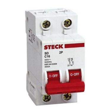 Imagem de Disjuntor steck "din" bipolar c 50a. sd62