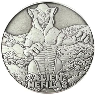 Imagem de Goliath Coins - Ultraman Alien Mefilas - Large Collectible Display Coin, Includes Stand, 3D Dual-Sided, 2.75", 4oz, Zinc Alloy