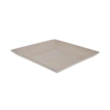 Imagem de Petisqueira prato quadrado 24x24cm fundo cinza - evo