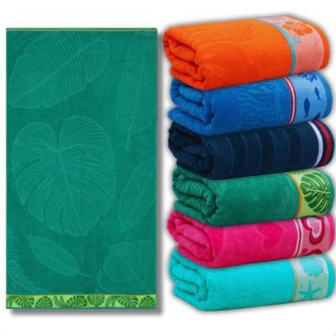 Imagem de Toalha Banho Praia Piscina Gigante Estampado Algodão Appel, Folhas