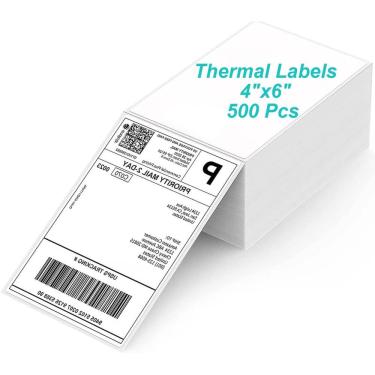 Imagem de Etiquetas térmicas de envio Coopaty 4x6 Direct Thermal (500)