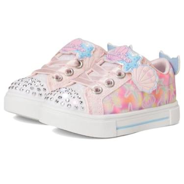 Imagem de Skechers Tênis feminino Twinkle Sparks-Underwater Magic 314824l (criança pequena), Elos rosa/multi, 9 Toddler