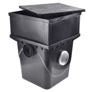 Imagem de Caixa de Gordura 42 Litros com Cesto para Limpeza e Prolongador Metasu