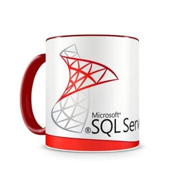 Imagem de Caneca Linguagem SQL Server color Vermelho 330 ml