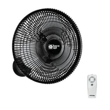 Imagem de Ventilador de Parede Com Controle Remoto Turbo 40cm Preto Loren Sid 12