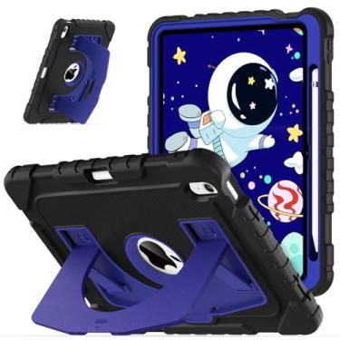 Imagem de OKP Capa infantil para iPad de 11 polegadas (A16) 2025/10,9 polegadas (10ª geração) 2022, capa protetora resistente à prova de choque para iPad de 11ª/10ª geração com suporte embutido, suporte de