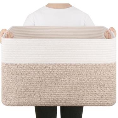 Imagem de Cesta de Armazenamento SIXDOVE 75L - Para Cobertores, Brinquedos e Rou