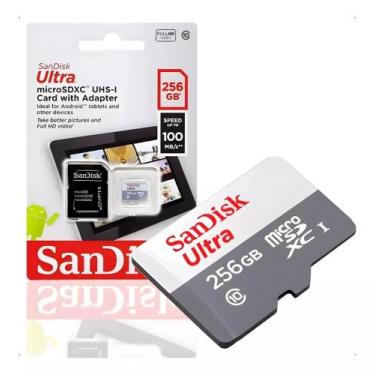 Imagem de Cartão de Memória 256gb Micro Sd Ultra 100mbs Classe 10 Sandisk