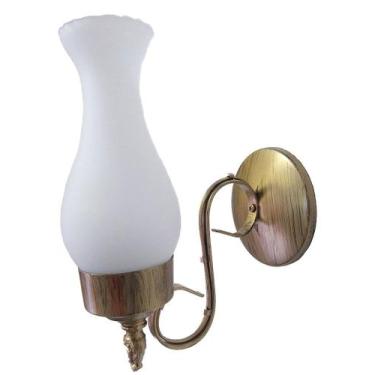 Imagem de Arandela Colonial Texas Tipo Lampião 270 em Aço - Ideal Iluminação, Ou