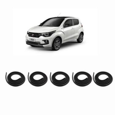 Imagem de Kit Borracha Vedação Das 4 Portas + Borracha Do Porta Malas Mobi 2012 