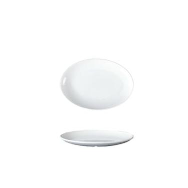 Imagem de Prato de restaurante retangular branco, prato anti-queda de porcelana de fast food comercial-7109