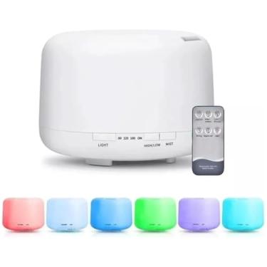 Imagem de Umidificador De Ar Purificador Aroma Difusor Portátil Led 7 Cores