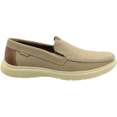 Imagem de Sapato Mocassim Pegada Jeans Amortech Masculino, Marrom, Claro, 42