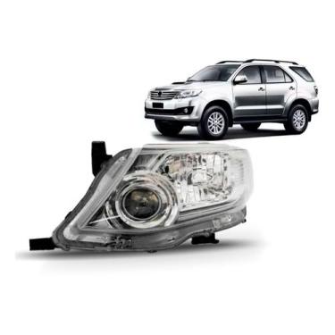 Imagem de Farol cromado hilux sw4 2012 2013 2014 2015 - SP ACESSÓRIOS, Esquerdo