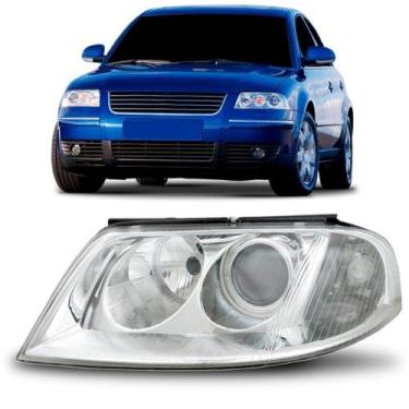 Imagem de Farol Passat 2001 2002 2003 2004 2005 Elétrico Sem Motor - TYC, Esquer