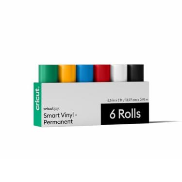 Imagem de Cricut Vinil permanente inteligente para Joy Machine, pacote de amostras (14 cm x 3 pés, 6 folhas)