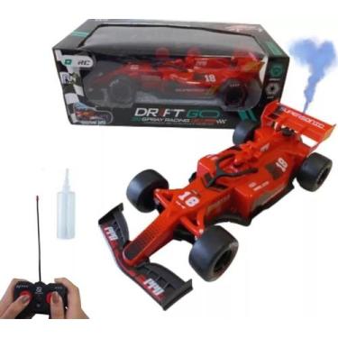 Imagem de Carrinho Controle Remoto Formula 1 Solta Fumaça Recarregável - Giwish