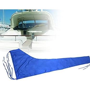 Imagem de Capa De Barco À Prova De Vento, Capa De Vela De Guarda-sol De Vela De Lança, Costura De Qualidade, Material De Alta Densidade, Capa De Guarda-sol De Vento Acessórios De Barco À Vela,(11-12 Pés)