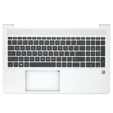 Imagem de Jxjslp Conjunto de teclado retroiluminado de capa superior de substituição para HP Elitebook 650 655 G9 15'' N17712-001 prata
