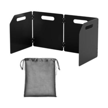 Imagem de Deevoka Bolsa de pára - de fogão com saco de armazenamento Placas de liga de zinco portátil dobrável para para churrasqueiras, 50x248x25cm