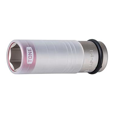 Imagem de TONE Soquete protetor de porca de roda tipo fino para chave de impacto 4AP-19N 1/5.1 cm unidade vermelha 19 mm
